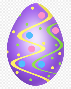 Happy Easter 3 - Decorated Easter Egg Clip Art - Png Download ...