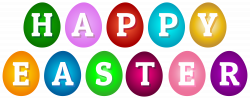 Happy Easter Eggs Clip Art PNG Image | Gallery Yopriceville - High ...