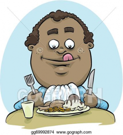 Vector Clipart - Delicious dinner. Vector Illustration ...