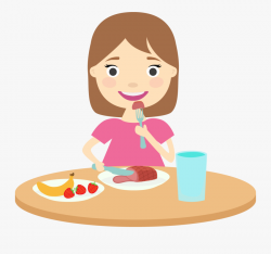 Healthy Food Kids Eating Clipart Transparent Png - Eating ...