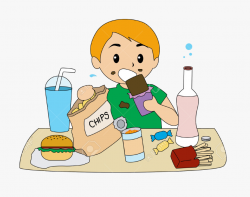 Kid Eating Healthy Food Clipart , Transparent Cartoon, Free ...