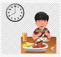 Child Eating Healthy Food Cartoon Clipart Breakfast - Have ...