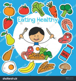 Kids Eating Healthy Foods Clipart of healthy eating ...