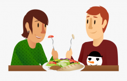 Hungry Clipart Hot Dinner - Eating Transparent #164009 ...