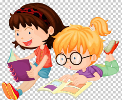 Reading , Children learn, two girls reading books ...