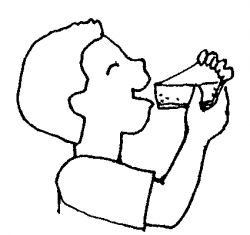 Eat Black And White Clipart - Clip Art Library