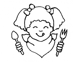 Free Eat Clipart Black And White, Download Free Clip Art ...