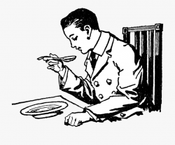 Eat Clipart Ate - Eating Food Clipart Black And White ...