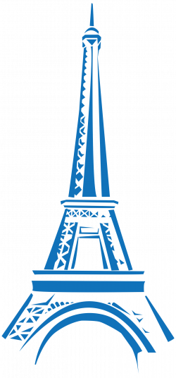 Eifel Tower Blue Clipart transparent PNG - StickPNG