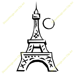 Eiffel Tower Clipart Black And White | Free download best Eiffel ...