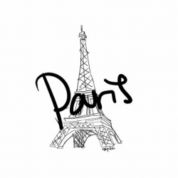 Cute Eiffel Tower Drawing by shaPpink on Clipart library - Clip Art ...