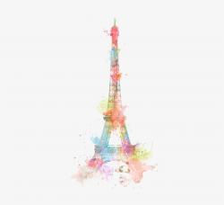 Paris By Editaciones - Cute Eiffel Tower - Free Transparent PNG ...