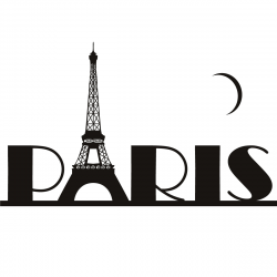 Paris eiffel tower france wall art sticker decal transfers clipart ...