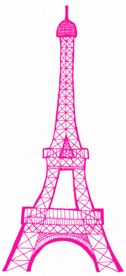 Pink Eiffel Tower Clip Art N4 free image