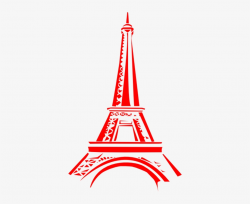 Eiffel Tower Clipart Red - Red Eiffel Tower Clip Art Transparent PNG ...