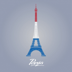 Coloured eiffel tower background Vector | Free Download