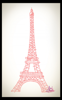 Eiffel Tower Drawing - Clip Art Library