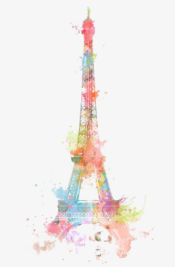 Watercolor Phil, Watercolor Clipart, Eiffel Tower, Colour PNG ...