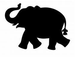 Clipart - Silhouette Elephant Clipart Free PNG Images & Clipart ...