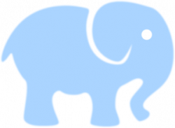 Light Blue Elephant Clip Art at Clker.com - vector clip art online ...