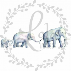 Jungle Elephant Clipart Baby Elephant Jungle Clipart Baby Shower ...
