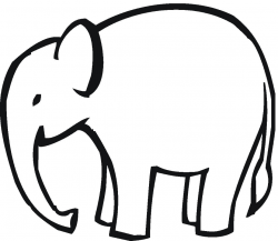 Best Elephant Clipart Outline #27689 - Clipartion.com
