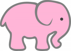 Pink Elephant Clip Art at Clker.com - vector clip art online ...