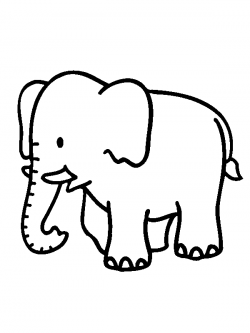 Elephant black and white free printable elephant clipart – Gclipart.com