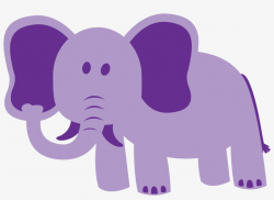 Purple Elephant Clipart - Colorful Animals Clip Art - Free ...