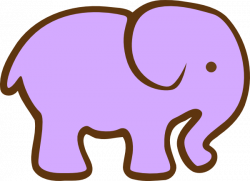 Purple Elephant Clip Art at Clker.com - vector clip art online ...