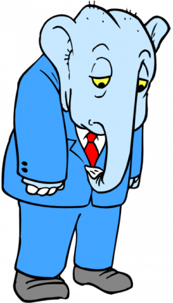Sad Elephant Clipart - Clip Art Library