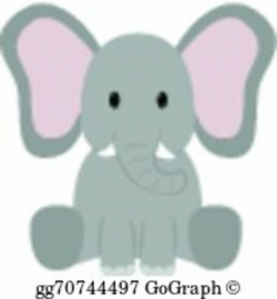 Baby Elephant Clip Art - Royalty Free - GoGraph