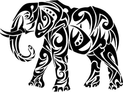 Elephant | SVG FILES FOR CRICUT | Tribal elephant, Tribal animal ...