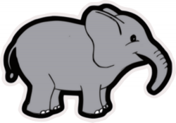 Baby elephant vector clip art public domain vectors - Clipartix