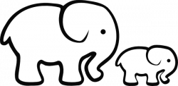 Best Elephant Clipart Outline #27695 - Clipartion.com