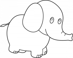 Cute Elephant Clipart Black And White | Clipart Panda - Free ...