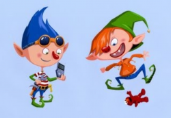 Rotate & Resize Tool: elve clipart cheeky