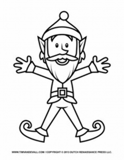 Elf Clipart Black And White (76+ images in Collection) Page 2