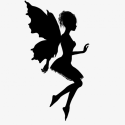 Elf Silhouette, Genius, Wing, Sketch PNG Transparent Image and ...