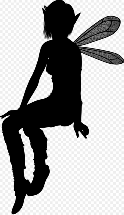 Silhouette, Fairy, Drawing, transparent png image & clipart free ...