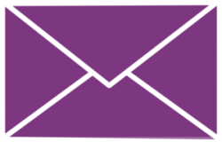 Mail Icon (purple On Clear) Clip Art at Clker.com - vector ...