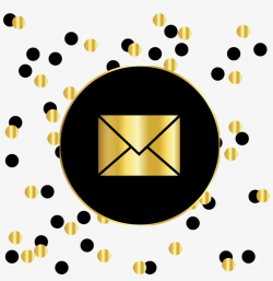 Email Gold And Black Circles - Instagram Logo Black And Gold ...