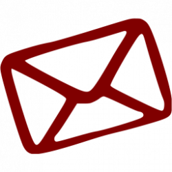 Maroon email 2 icon - Free maroon email icons