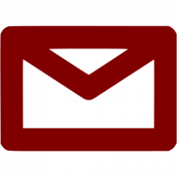 Maroon email 12 icon - Free maroon email icons