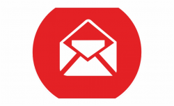 Email Icons Red Circle Email Round Icon Png - Clip Art Library