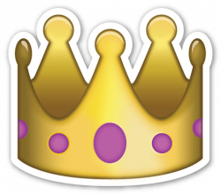 Emoji Crown Sticker transparent PNG - StickPNG