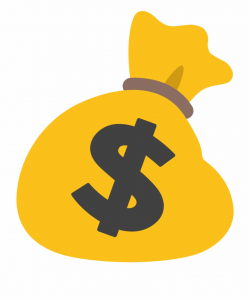Dollar Clipart Emoji - Android Money Bag Emoji, Transparent Png ...