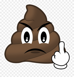 Poop Clipart Mad Vector - Happy Birthday Poop Emoji - Png Download ...