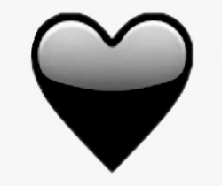 Png For - Transparent Black Heart Emoji , Transparent ...
