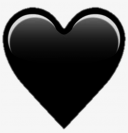 Free Png Emoji Black Heart Png Png Images Transparent ...